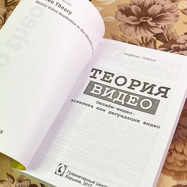 Книга "Теория видео. Онлайн-видео: эстетика или деградация видео". Андреас Трески 1719 &mdash; основне фото товару