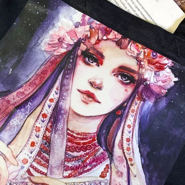 Книга "Ночь перед Рождеством (комплект з шопером, закладкою та стікерами)". Микола Гоголь. Оксана Вікторова 0962 &mdash; основне фото товару