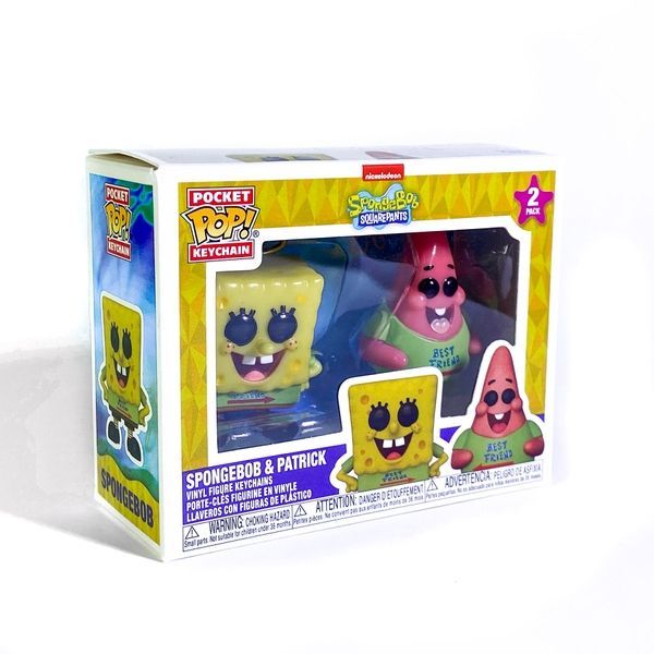 Набор брелоков Funko Pocket POP! "Лучшие друзья. Губка Боб и Патрик" из Губки Боба Квадратные Штаны 1369 &mdash; основное фото товара