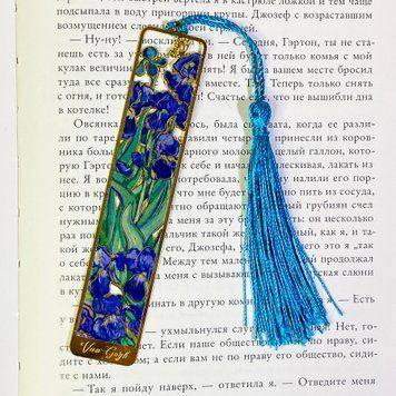 Закладка метал "Творчість. Іриси" 0414 &mdash; основне фото товару